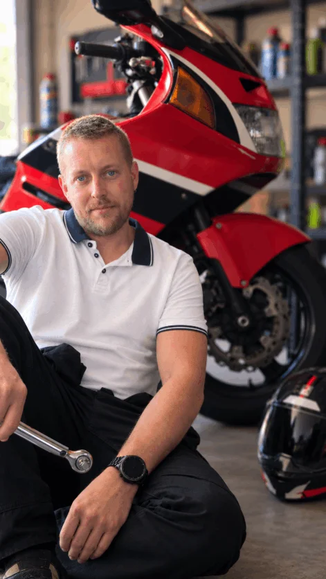 Franck, fondateur d'Atelier MecaBro 77, mécanicien moto en Seine-et-Marne